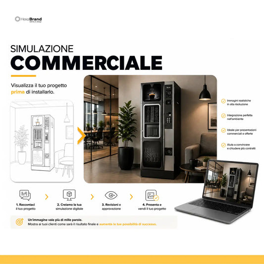 Servizio di simulazione commerciale per distributori automatici