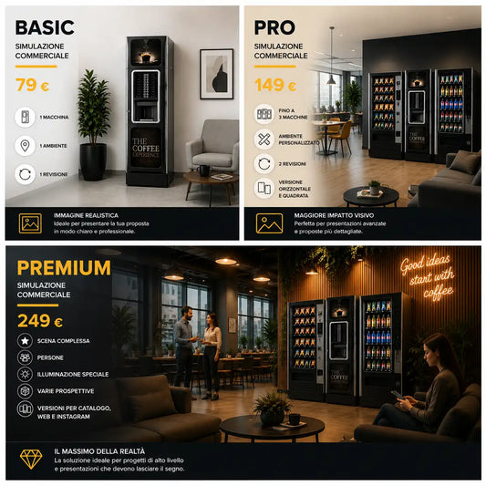 Servizio di simulazione commerciale per distributori automatici