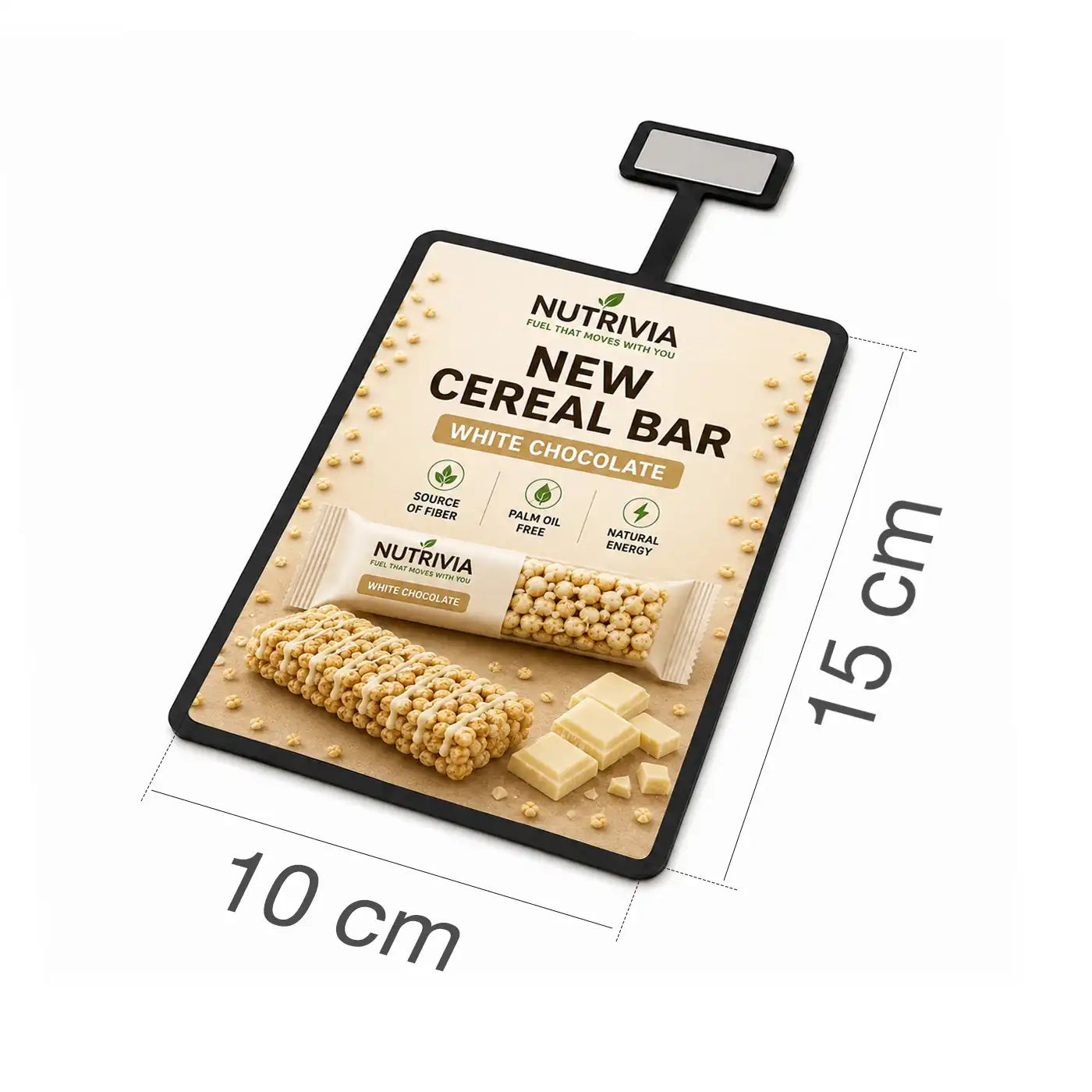 Stopper promozionale 10 × 15 cm per distributori automatici